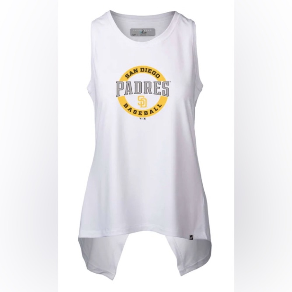 MLB Women's San Diego Padres Open Back Tank Top NWT